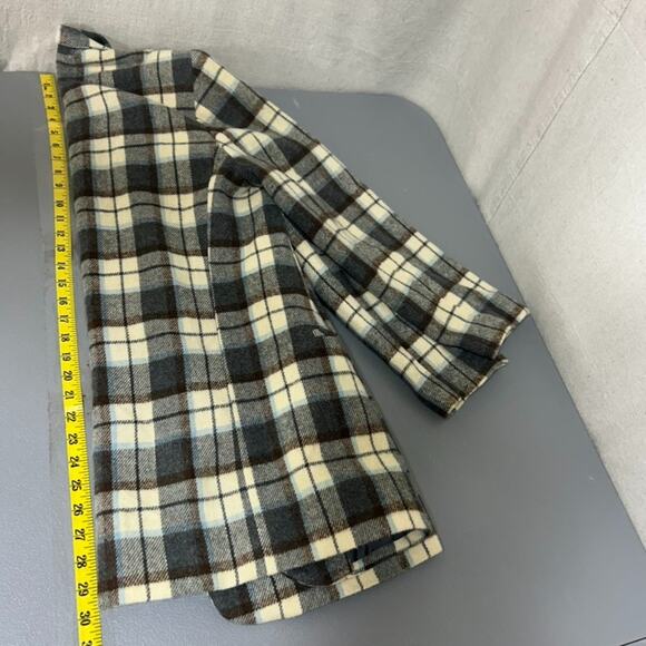 VTG White Stag Womens Plaid Wool Blend Blazer Size 12 English Countryside Preppy - Picture 8 of 9